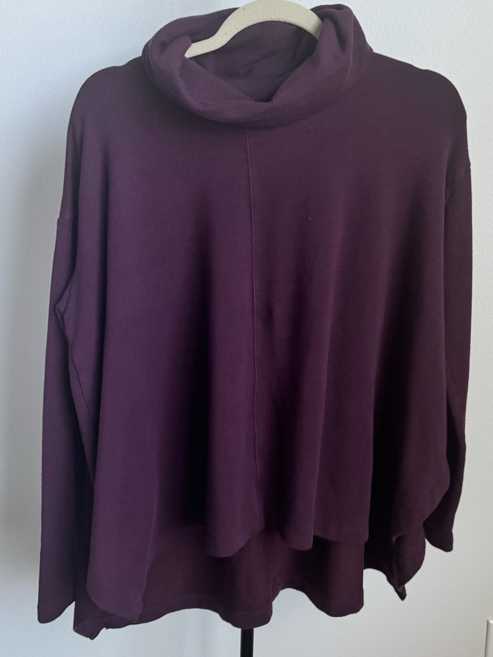 Athleta Oversized Cowl Neck Sweater - Plum